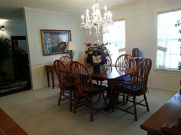 Dining Room from Kitchen, Fireplace is on the left