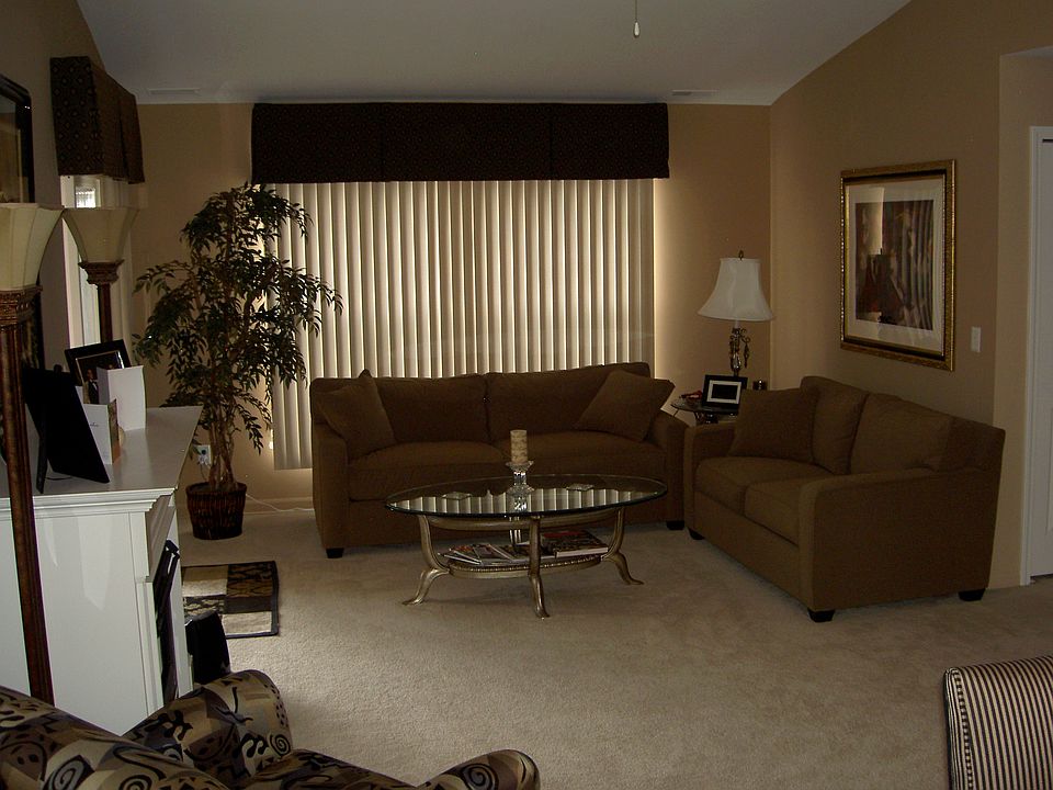 Open living and dining room