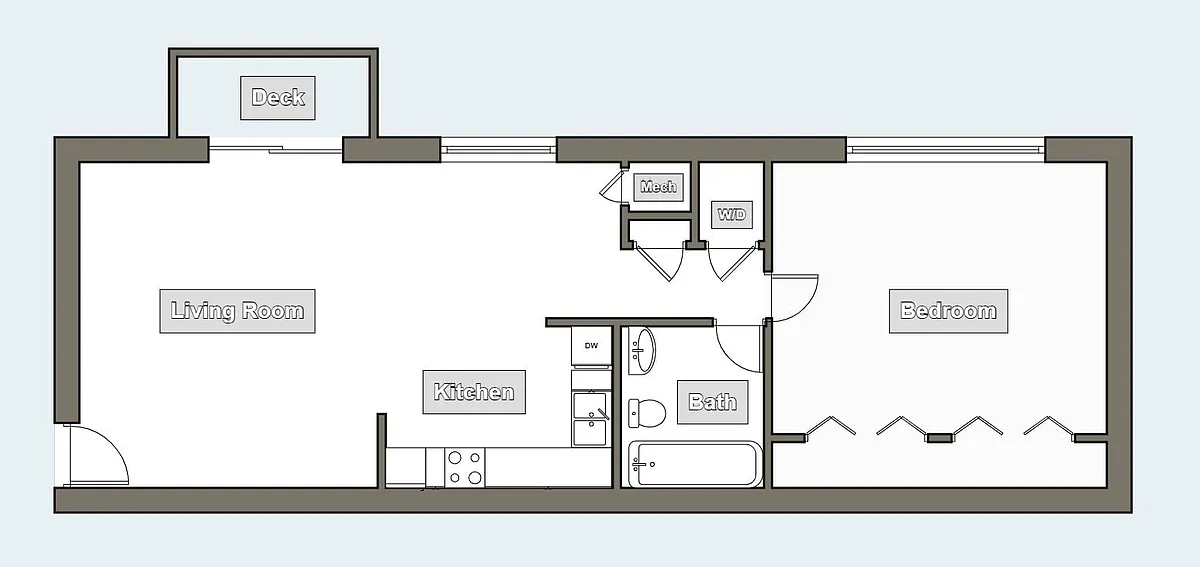 Floor plan 1X1