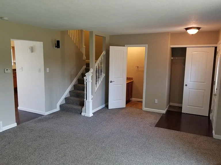 Living Room and Half Bathroom