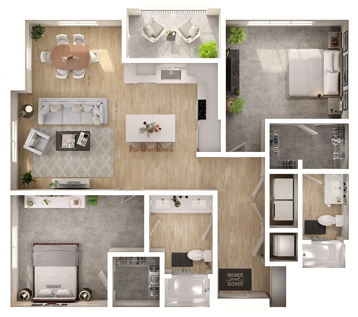 Floor plan B1 ADA