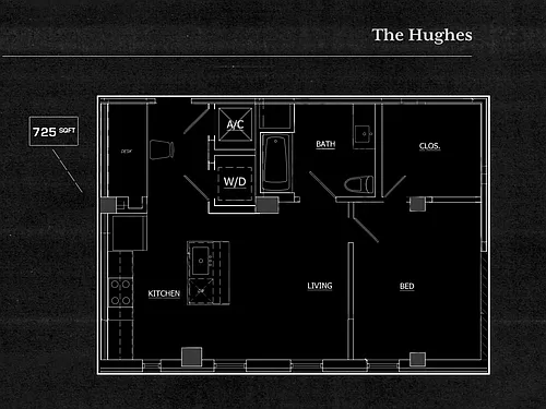 Floor plan 1 Bedroom 1 Bathroom