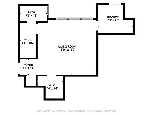 Floor plan Studio 1