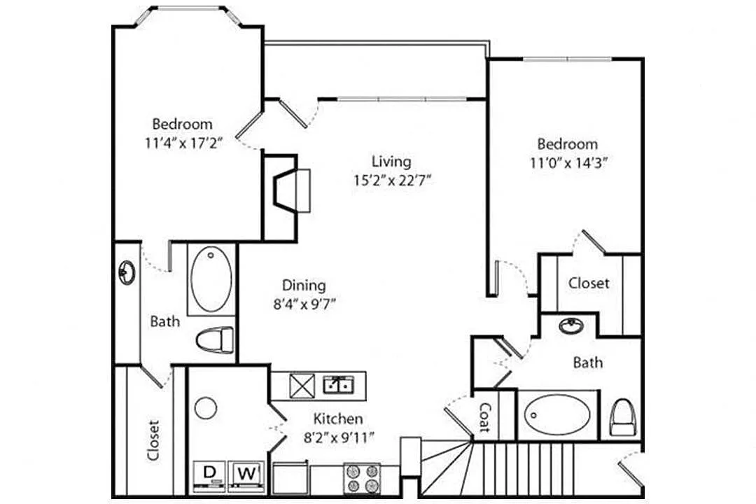 Floor plan Aspen Renovated C2r