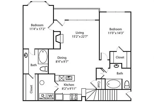 Floor plan Aspen Renovated C2r