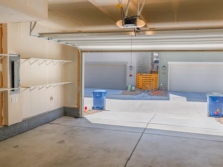 Additional shelving in the garage to fit storage needs