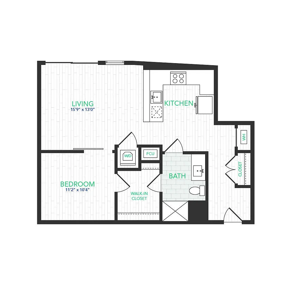 Floor plan VISTA 1 BED 8