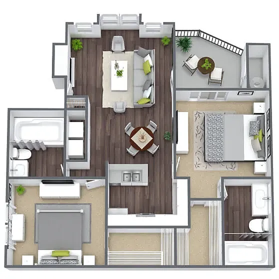 Floor plan B2 Bronze