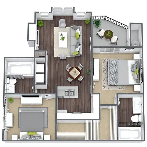 Floor plan B2 Bronze