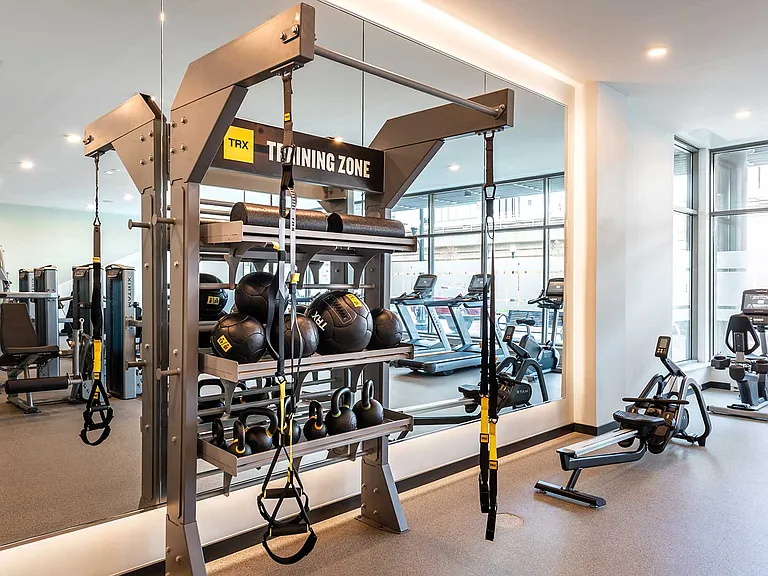 From TRX suspension to kettlebells and resistance training, the fitness studio at Eleven33 gives you everything you need to challenge your limits and stay motivated.