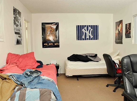 Huge bedrooms can easily handle a triple if wanted. Pardon the mess, it is IV!