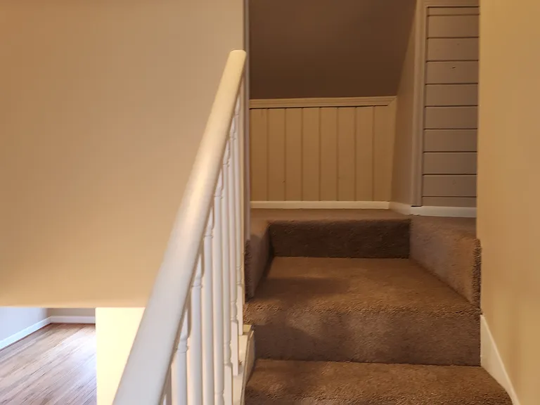 upstairs