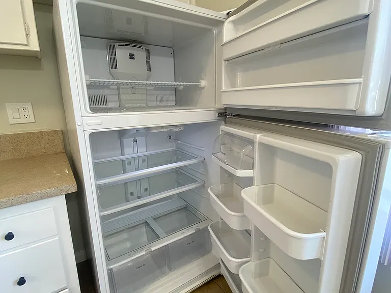 This fridge is LARGE - plenty of room for weekly groceries!