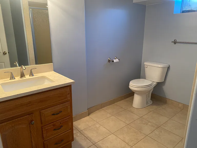 Large basement bathroom