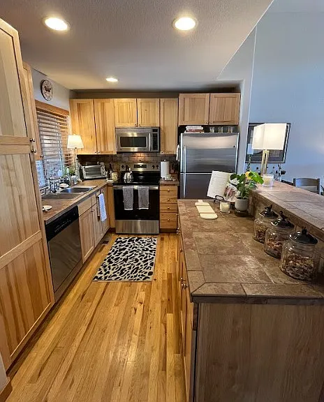 Lots of cabinets and counter space