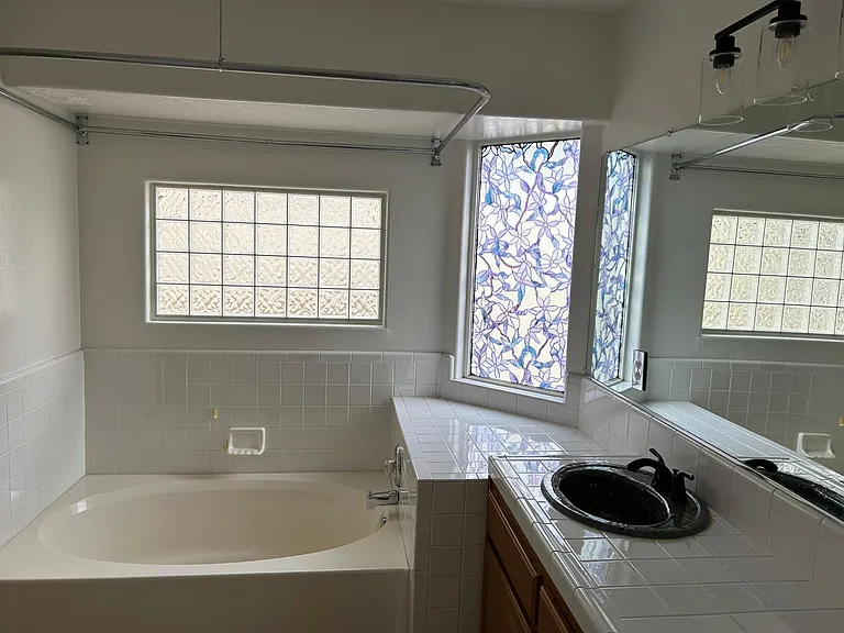 Master bathroom with Jacuzzi