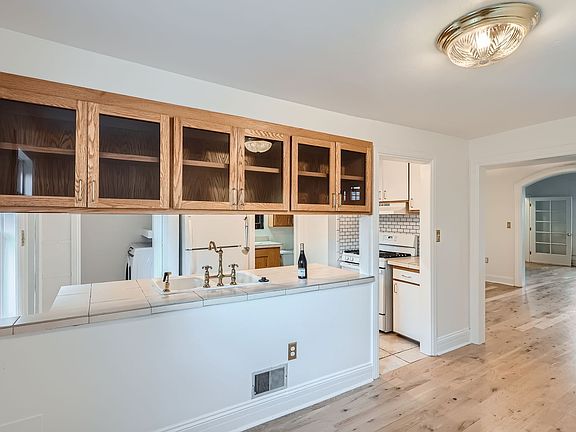 Kitchen with separate dining space