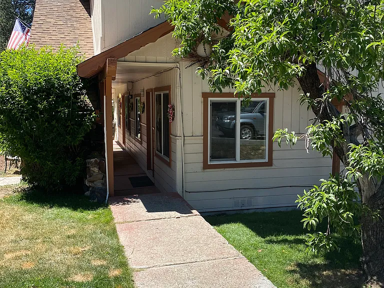 Front of apartment building (summer)