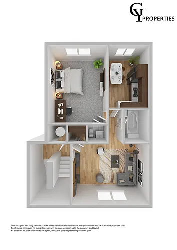 Floor plan AG| 1 bedroom-JR