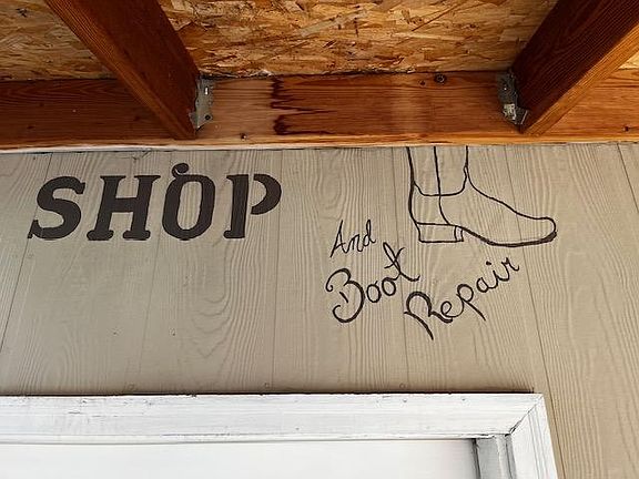 The space is the old saddle shop of town