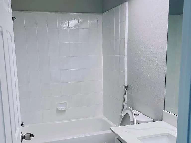 Hall bathroom.