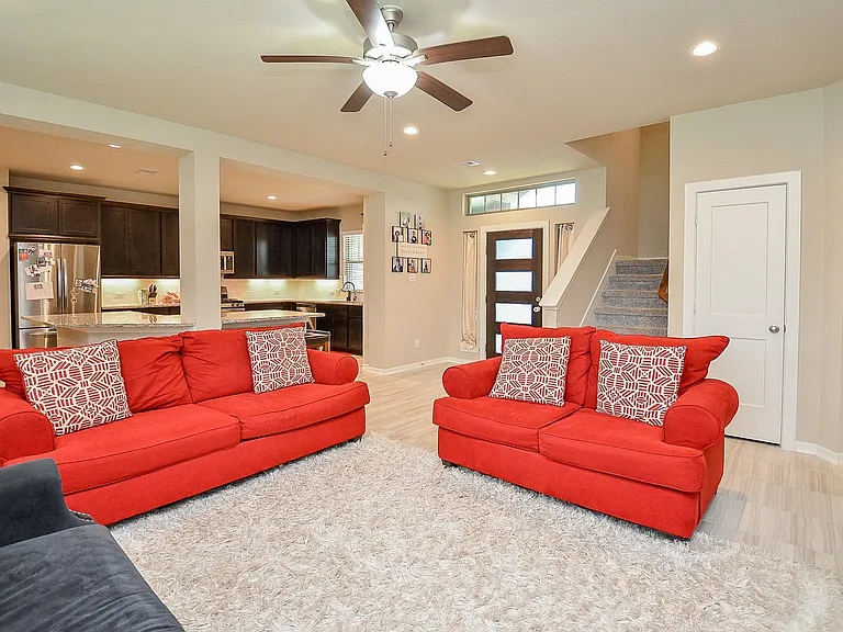 Grand living space with open concept.