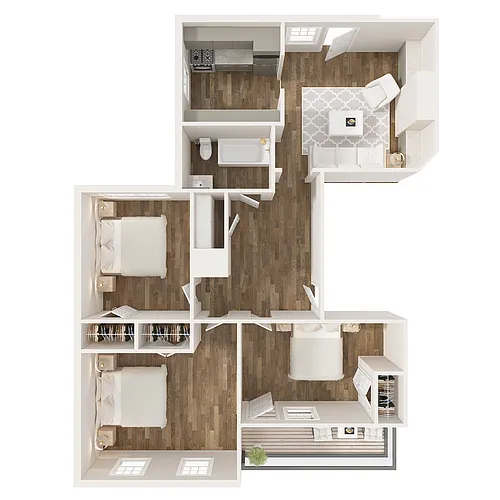Floor plan 3 Bedroom