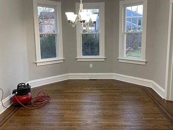Dining room open to the kitchen.