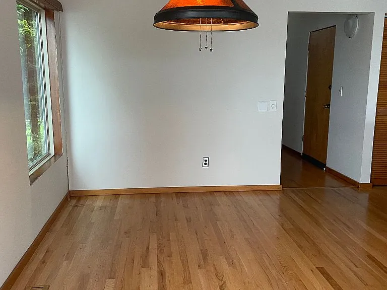 Dining area with beautiful hardwoods