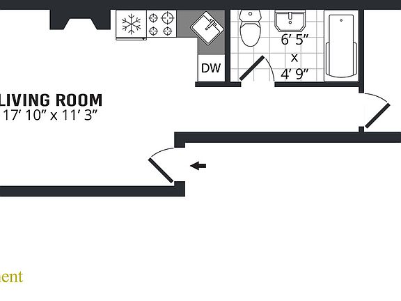 2nd image of 428 W 48th St APT 4FE