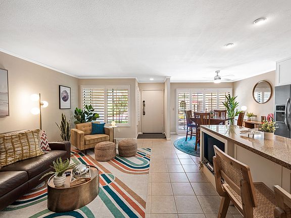 Living Area, Dining Area, and Kitchen