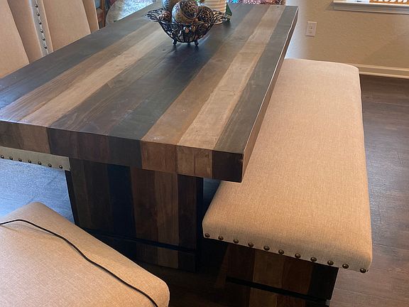 The Dining Room can fit a large table for 6 with space for a china cabinet or other furniture