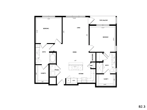 Floor plan B23