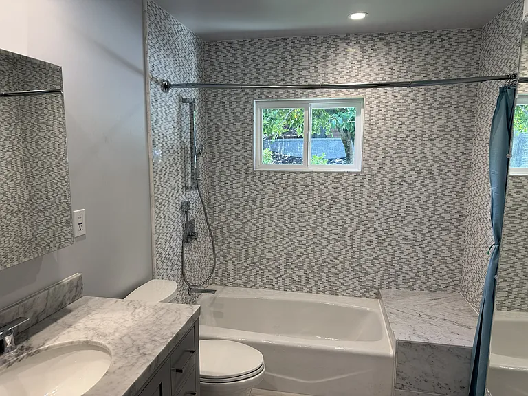 Newly Remodeled Family Bathroom