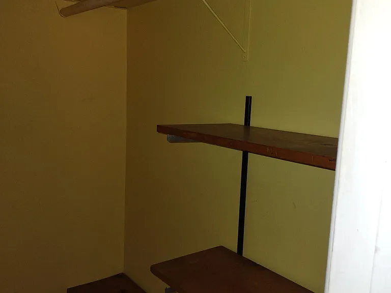 Walk-in closet in master bedroom