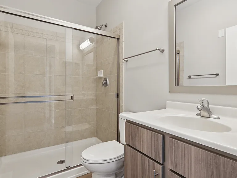 Davey Two Bedroom Townhome - bright and modern bathroom