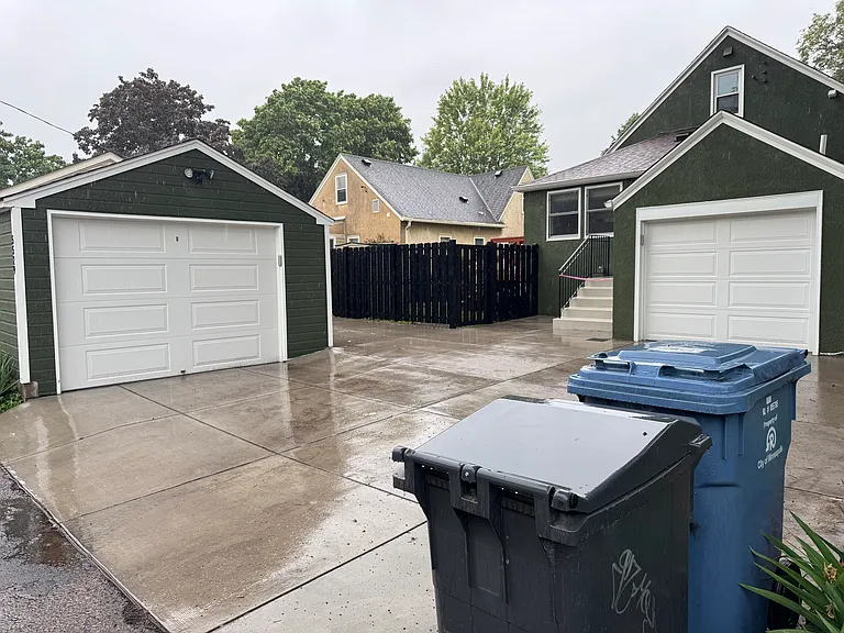 rear garages and parking