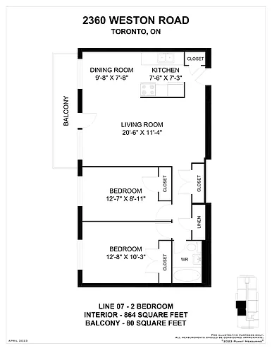 Floor plan 2 Bedroom