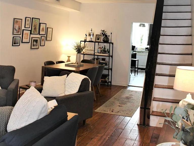 Living room showing dining area