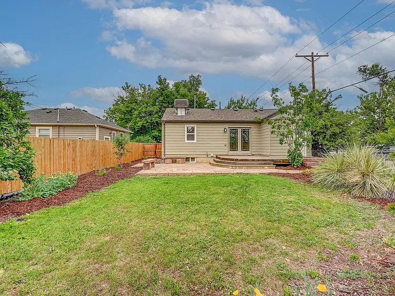Back lawn from garage