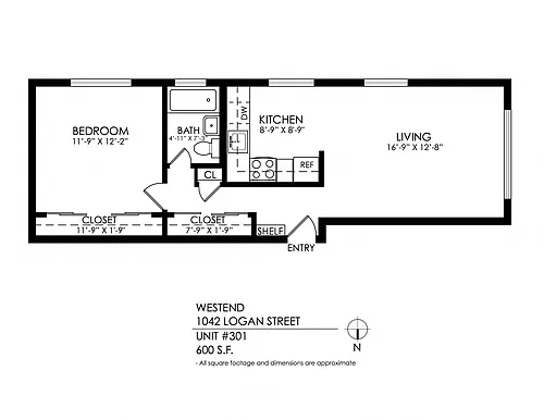 Floor plan 1 Bedroom