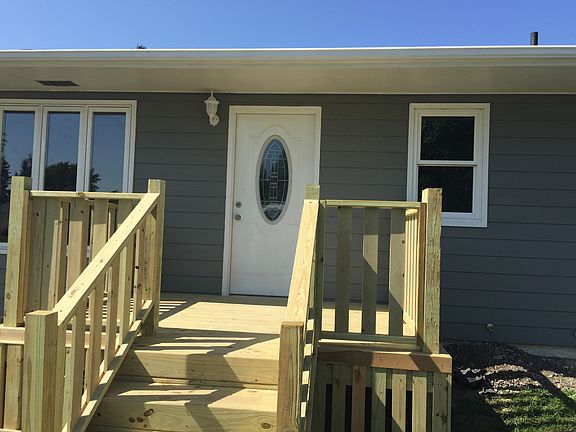 New porch and door