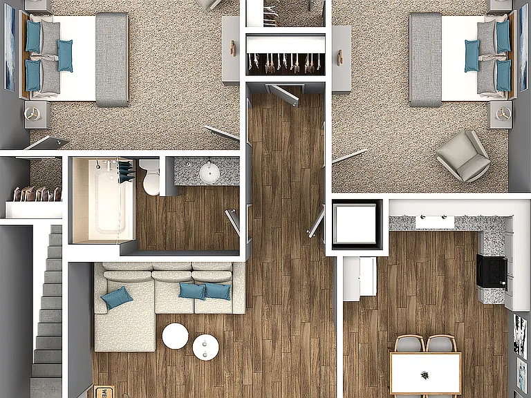 Two Bedroom One Bathroom Two Bedroom One Bathroom