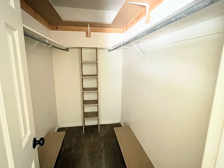Master walk-in closet
