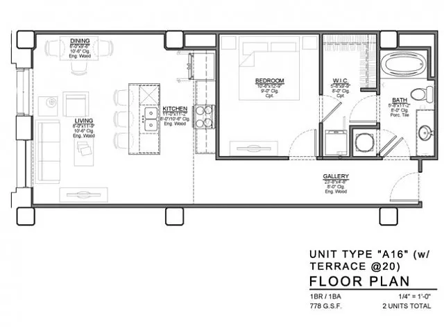 Floor plan A16