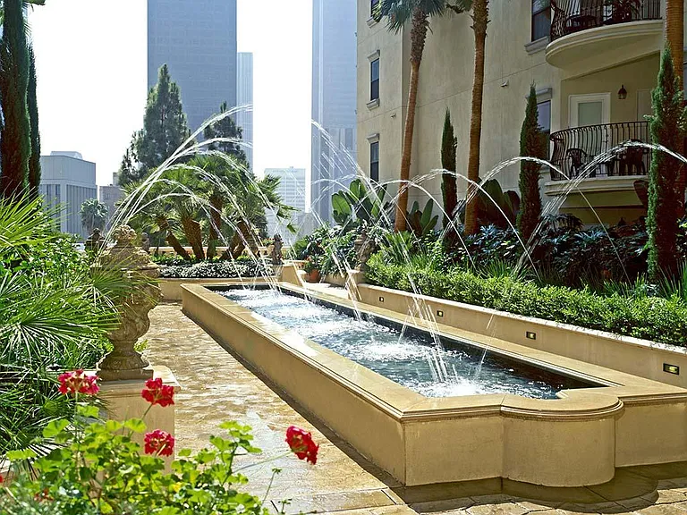 LUSHLY LANDSCAPED COURTYARDS
