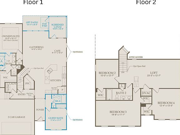 Floor Plan Level 1 Level 2