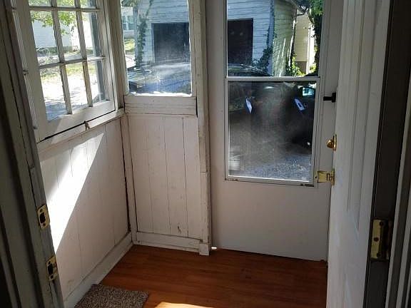 Enclosed back porch.