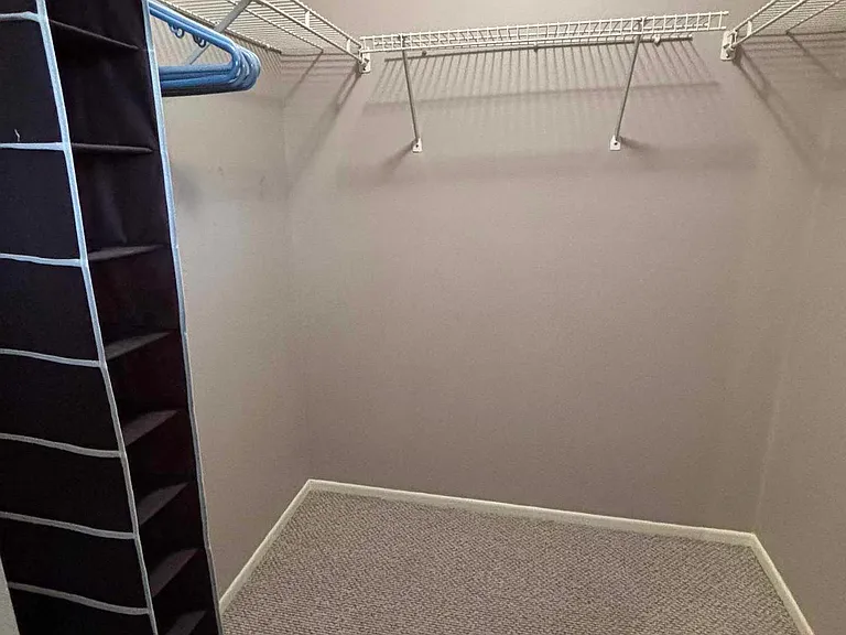 Spacious walk-in closet
