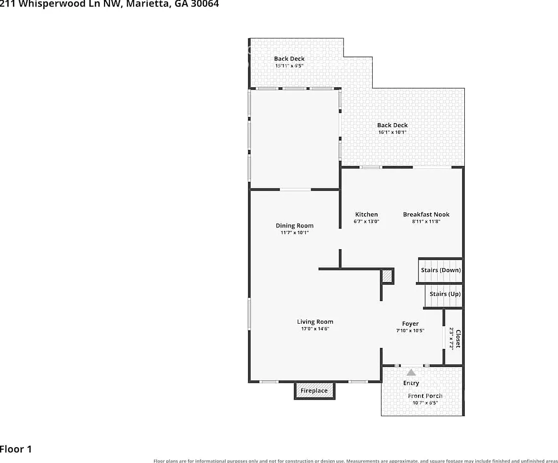 211 Whisperwood Ln NW Marietta, GA 30064 — Photo 3